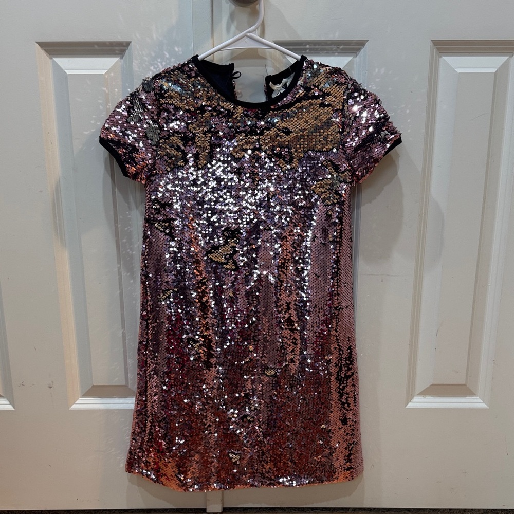 Sequin Kids Formal Dress - Pink and Black